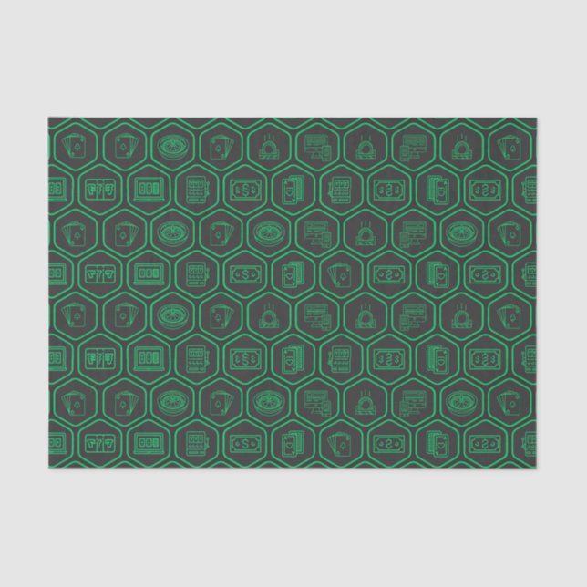 Papier Mousseline Motif géométrique Cool de matrice Casino (Recto)