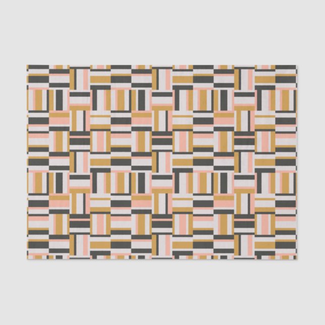 Papier Mousseline Motif géométrique de forme (Recto)