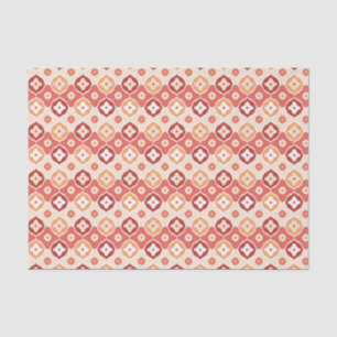 Papier Mousseline motif géométrique de l'ikat d'or