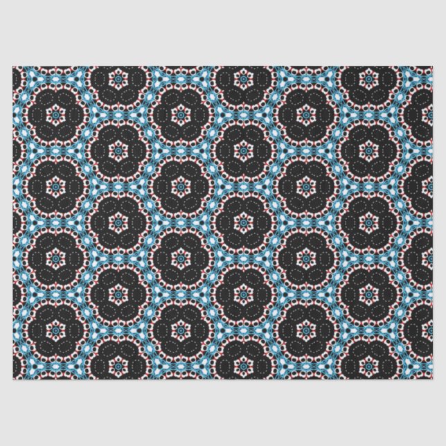 Papier Mousseline Motif géométrique en mosaïque élégant (Recto)