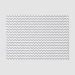 Papier Mousseline Motif gris et blanc chevron personnalisé