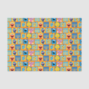 Papier Mousseline Motif Hanoukka de Sesame Street