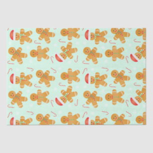 Papier Mousseline Motif homme en pain d'épices