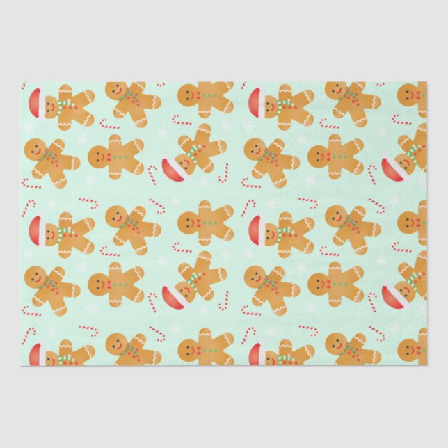 Papier Mousseline Motif homme en pain d'épices (Recto)