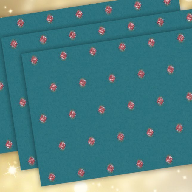 Papier Mousseline Motif Logo personnalisé Promotionnel Turquoise (Créateur téléchargé)