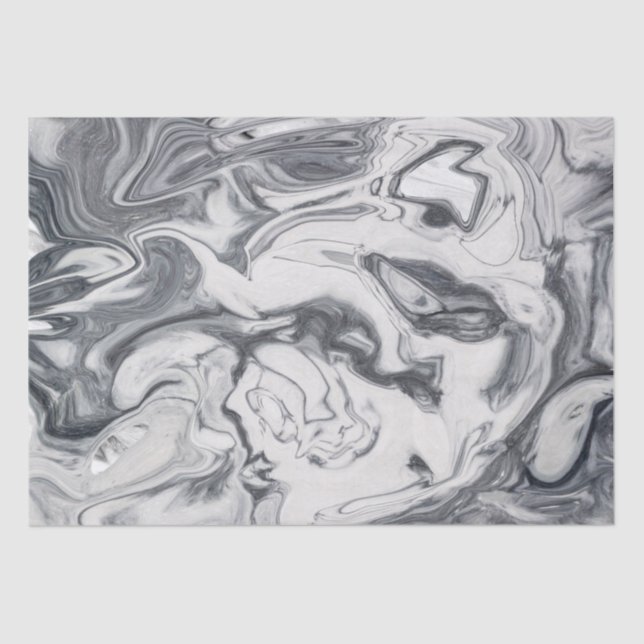 Papier Mousseline Motif Marbre blanc moderne (Recto)