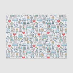 Papier Mousseline Motif Médicale de conception