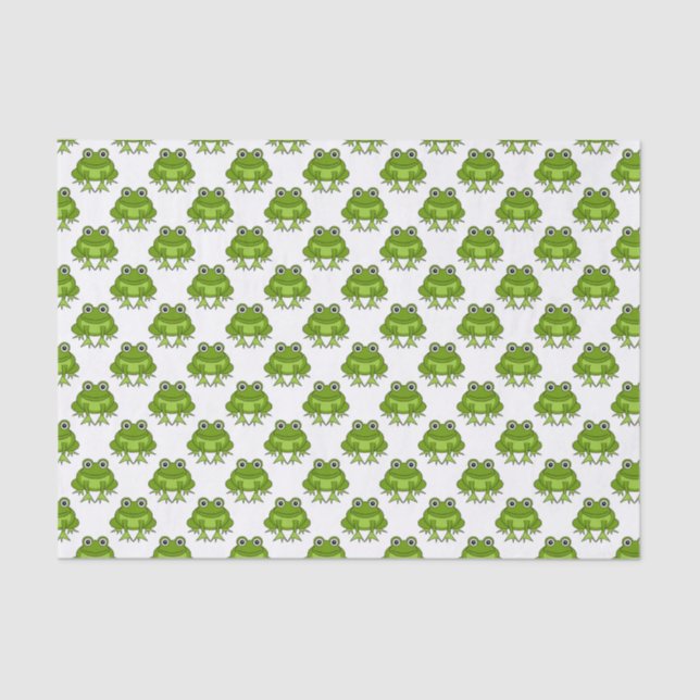 Papier Mousseline Motif mignon de grenouille (Recto)