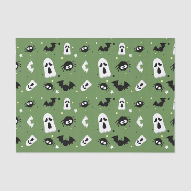 Papier Mousseline Motif mignon de Halloween (Recto)