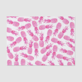 Papier Mousseline Motif mignon fuchsia girly moderne d'ananas