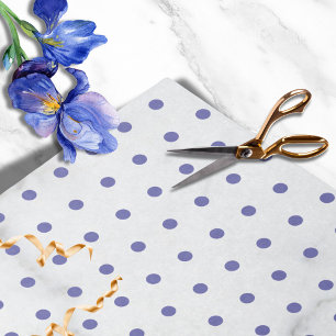 Papier Mousseline Motif moderne de pois bleus sur marbre gris