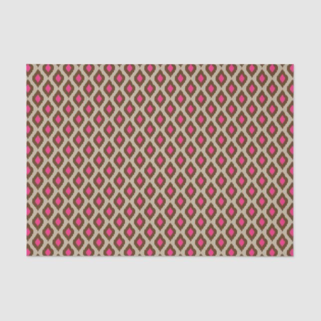 Papier Mousseline Motif moderne d'ikat (Recto)