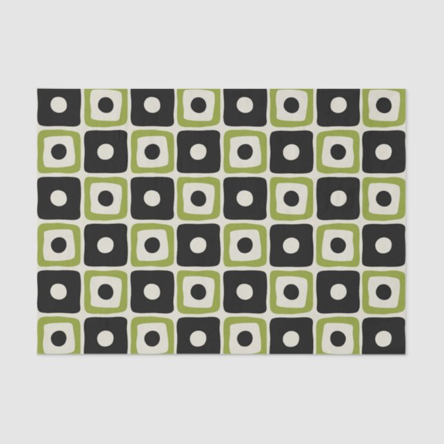 Papier Mousseline Motif moderne du milieu du siècle (Recto)