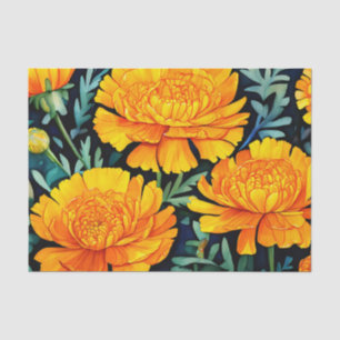 Papier Mousseline Motif moderne Marigold Watercolor