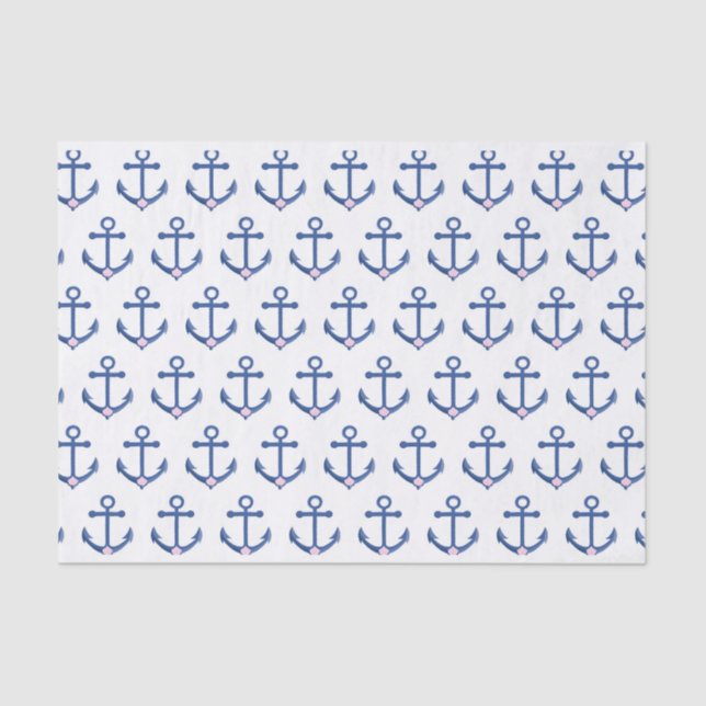 Papier Mousseline Motif nautique (Recto)