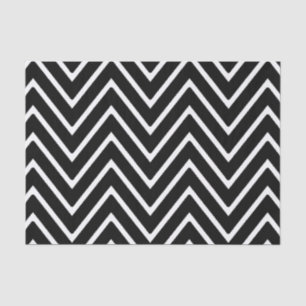 Papier Mousseline Motif noir et blanc 2 de Chevron