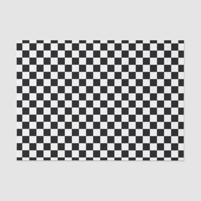 Papier Mousseline Motif noir et blanc de contrôle (Recto)
