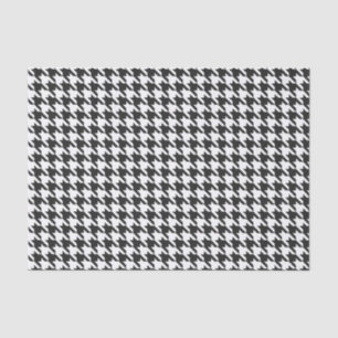 Papier Mousseline Motif noir et blanc de pied-de-poule