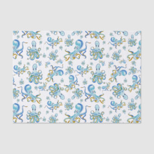 Papier Mousseline Motif octopus