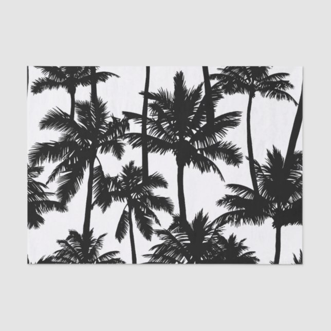 Papier Mousseline Motif Palm Tree (Recto)