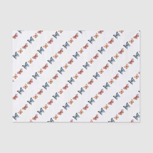 Papier Mousseline Motif papillon (Recto)