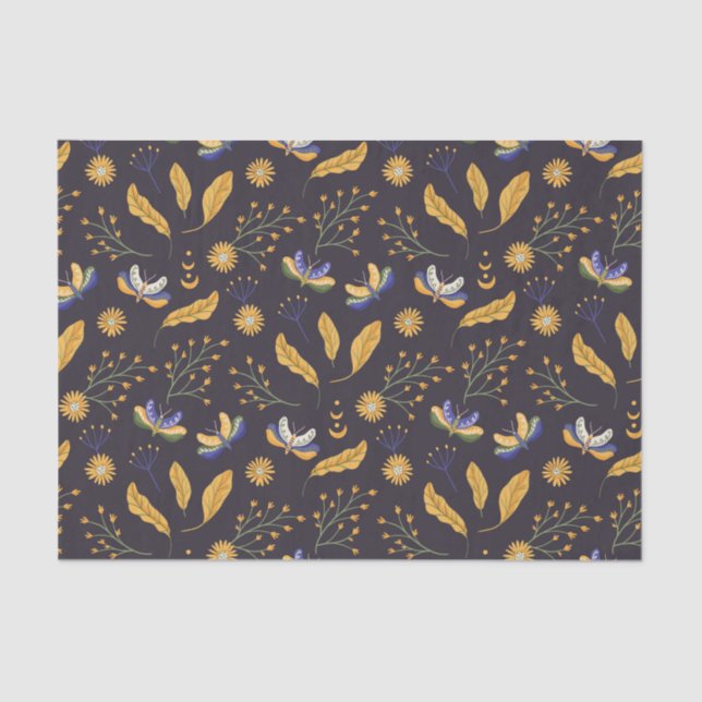 Papier Mousseline Motif papillon de papillon de la papillon de la Mo (Recto)