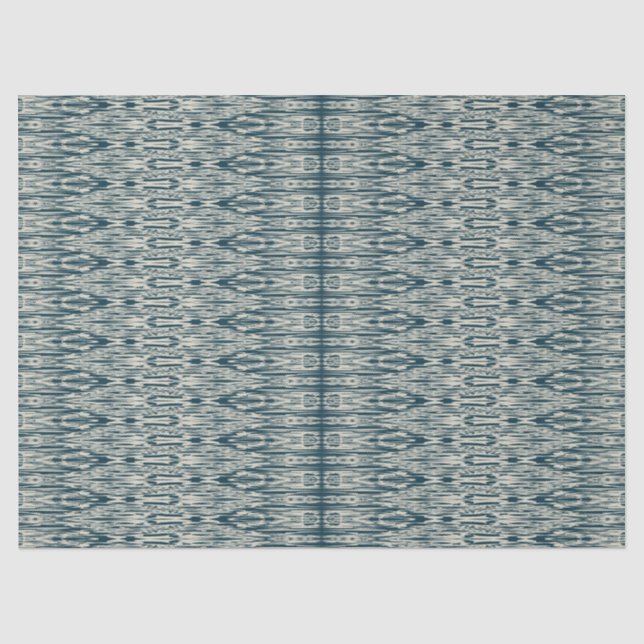 Papier Mousseline Motif peint Ikat en marbre (Recto)
