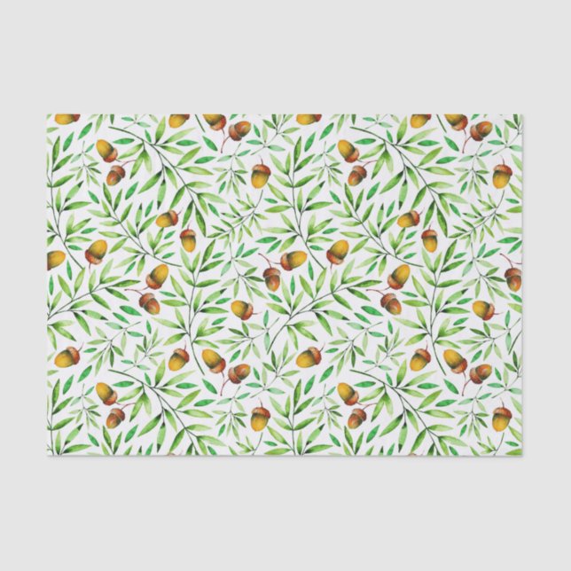 Papier Mousseline Motif Pine Cone (Recto)