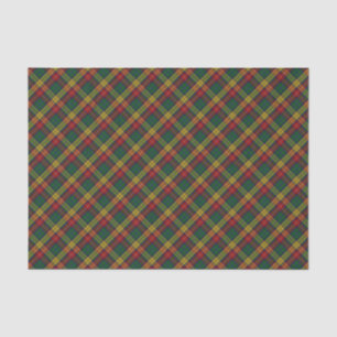 Papier Mousseline Motif Plaid Buchanan Clan Tartan