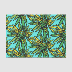Papier Mousseline Motif Plante Tropical Exotic