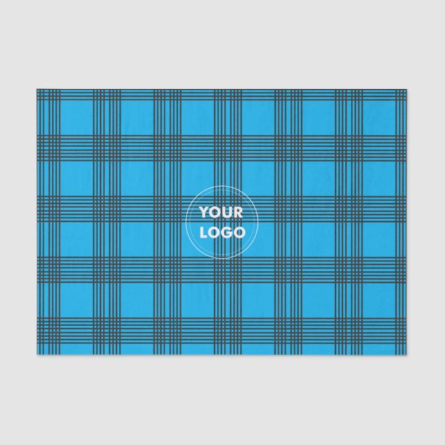 Papier Mousseline Motif plaqué avec logo personnalisé Papier Tissu (Recto)