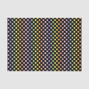 Papier Mousseline Motif Pois Rainbow