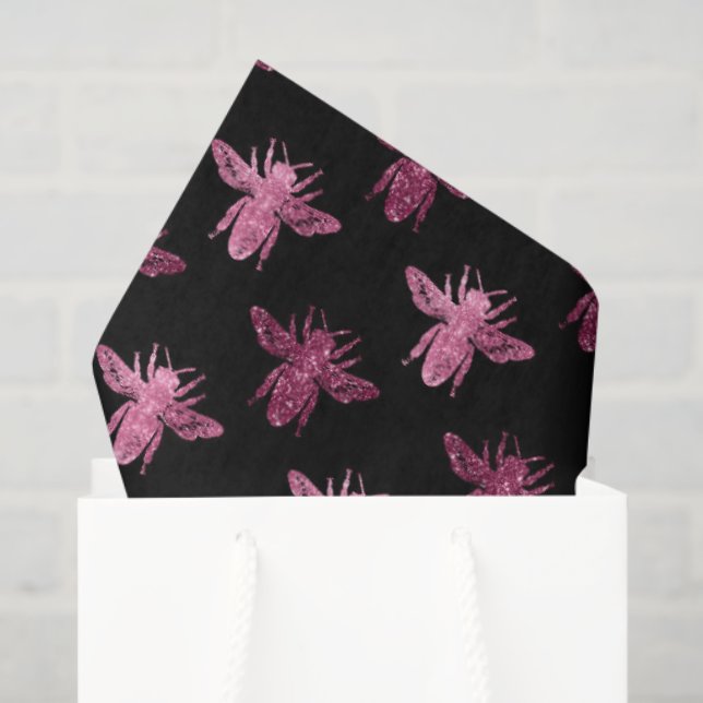 Papier Mousseline Motif Queen Bee (Sac cadeau)