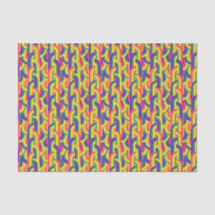 Papier Mousseline Motif Rainbow moderne