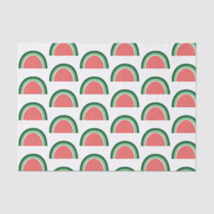 Papier Mousseline Motif Rainbow Watermelon