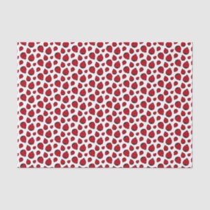 Papier Mousseline Motif Red Ladybug