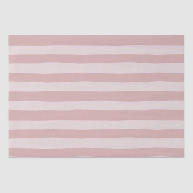 Papier Mousseline Motif rose en bande deux belles nuances de rose  (Recto)