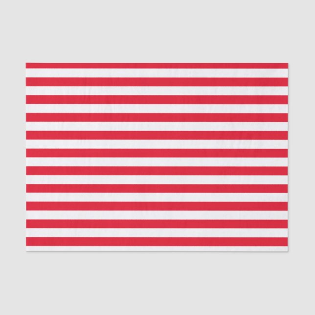 Papier Mousseline Motif rouge et blanc de rayure (Recto)