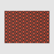 Motif Rouge Noir Orange