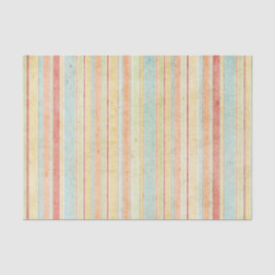Papier Mousseline Motif Shabby Stripes