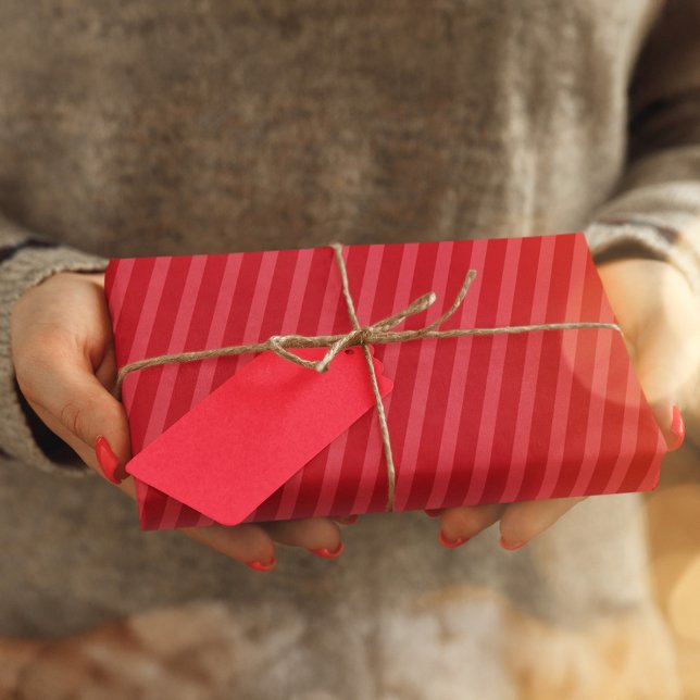 Papier Mousseline Motif simple à rayures rouges (Simple red striped tissue paper. )