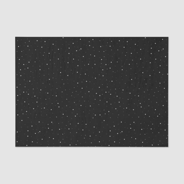 Papier Mousseline Motif simple de flocons de neige noirs et blancs (Recto)