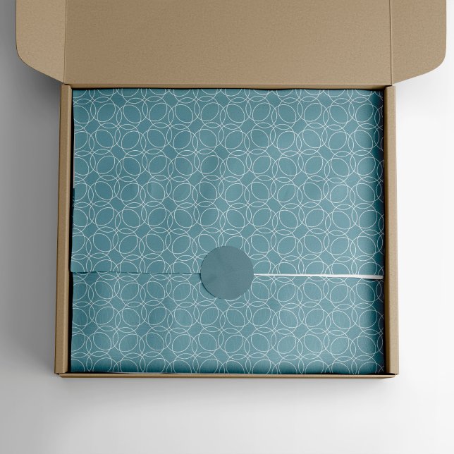 Papier Mousseline Motif simple moderne (grey blue tissue paper)