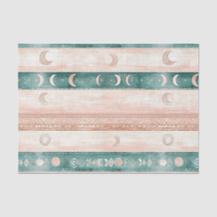 Papier Mousseline Motif Soleil Lune Rustique pour une Vie Spirituell