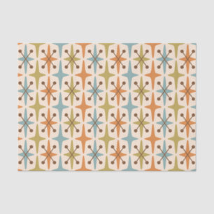 Papier Mousseline Motif Starburst moderne du milieu du siècle