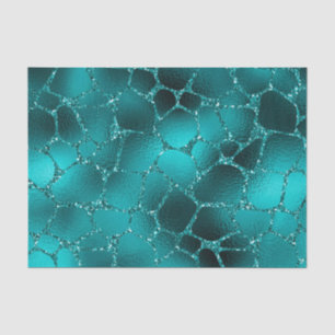 Papier Mousseline Motif Taches de Girafe Ombré Glamour Pailleté Sarc