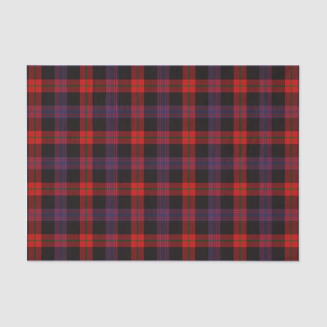 Papier Mousseline Motif Tartan Brown (Recto)