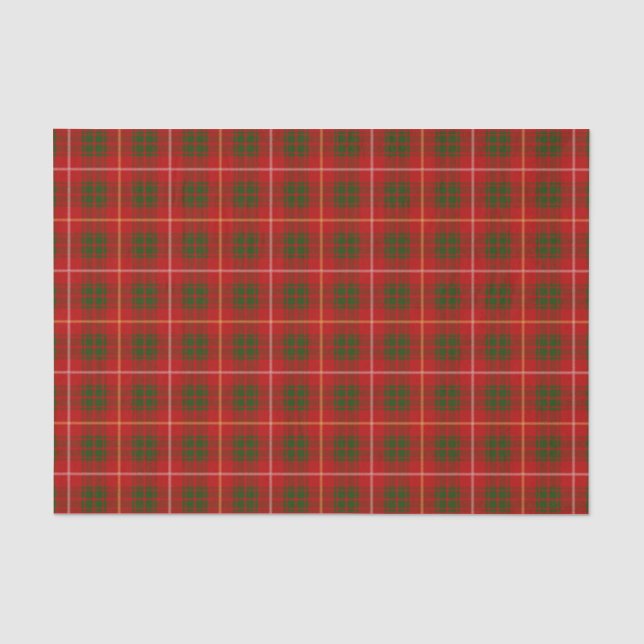 Papier Mousseline Motif Tartan de la famille Bruce (Recto)