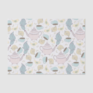 Papier Mousseline Motif Tea Party