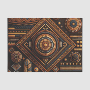 Papier Mousseline Motif traditionnel africain. Afrique ethnique